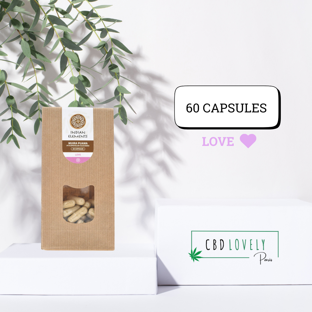 Gélules Muira Puama Love ❤️ - 60 cps 1 GELULE Aphrodisiaque | CBD LOVELY