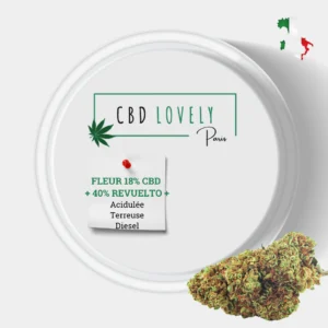 FLEUR CBD SOUR DIESEL REVUELTO + 40% | CBD LOVELY Paris®