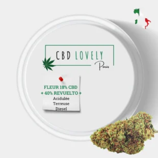 accueil 3 FLEUR CBD SOUR DIESEL REVUELTO + 40% | CBD LOVELY Paris®